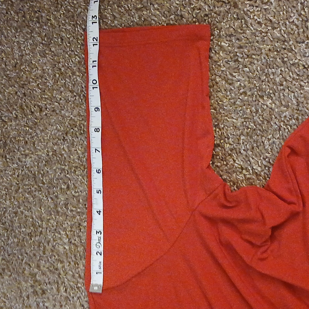 Susan Graver red quarter sleeve tee shirt size large - Picture 15 of 16